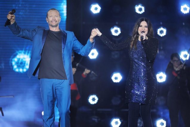 Laura Pausini e Biagio Antonacci (ph Giovanni Canitano)