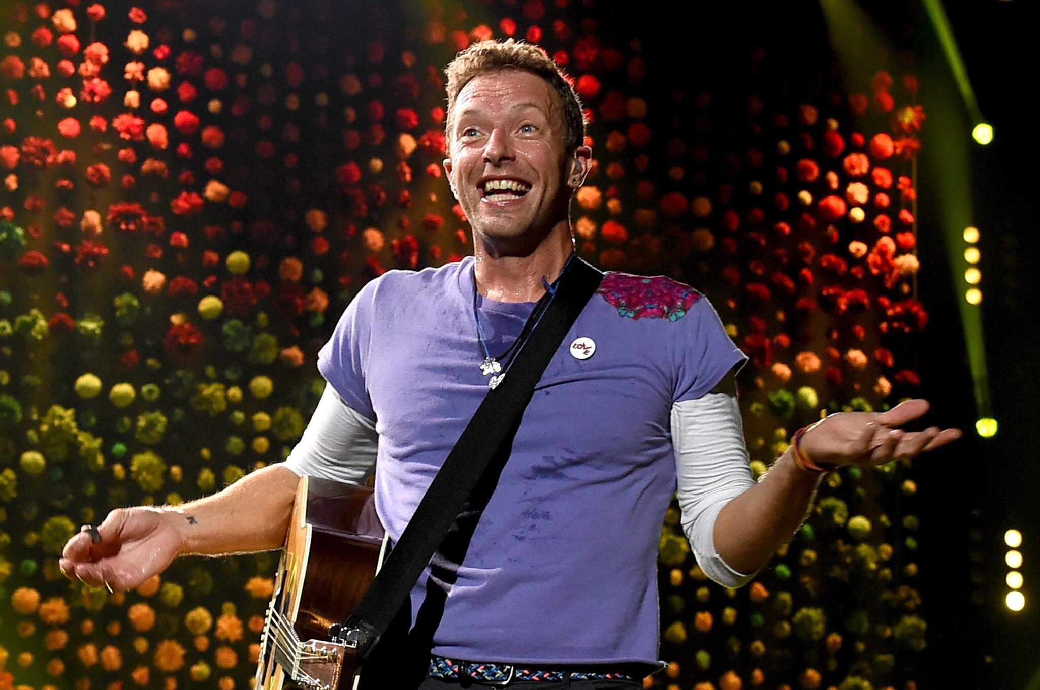 Chris Martin dei Coldplay (Getty Images)