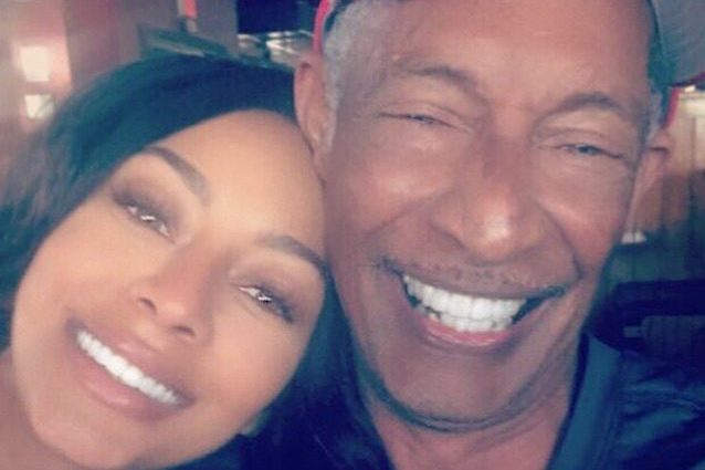 Keri Hilson e il padre (via Instagram)