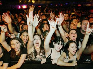 Pubblico a un concerto (foto d’archivio Getty Images)