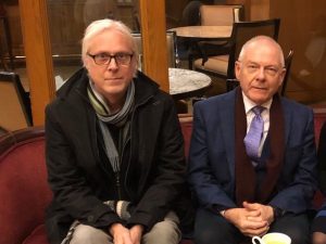 Bill Rieflin con Robert Fripp (via Facebook)