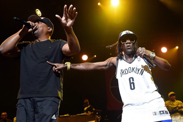 Chuck D e Flavor Flav dei Public Enemy (Photo by Ethan Miller/Getty Images)
