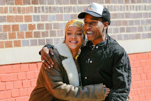 Asap Rocky e Rihanna paparazzati insieme mentre giravano un video musicale a New York