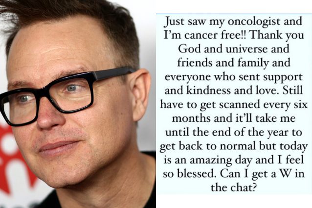 "Ho finalmente sconfitto il cancro", Mark Hoppus dei Blink-182 esulta per la guarigione