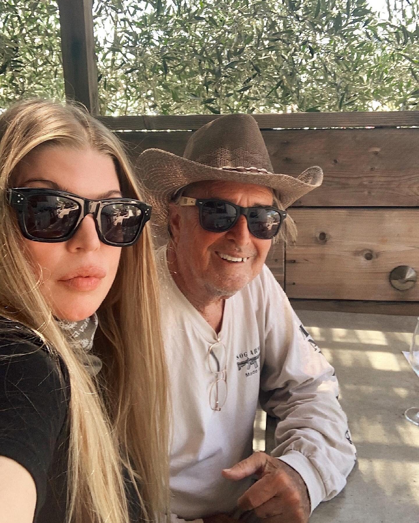 Fergie e suo padre, John Patrick Ferguson