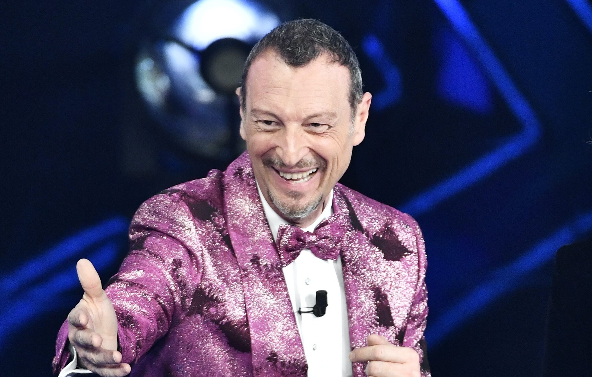 Amadeus al festival di Sanremo (LaPresse)