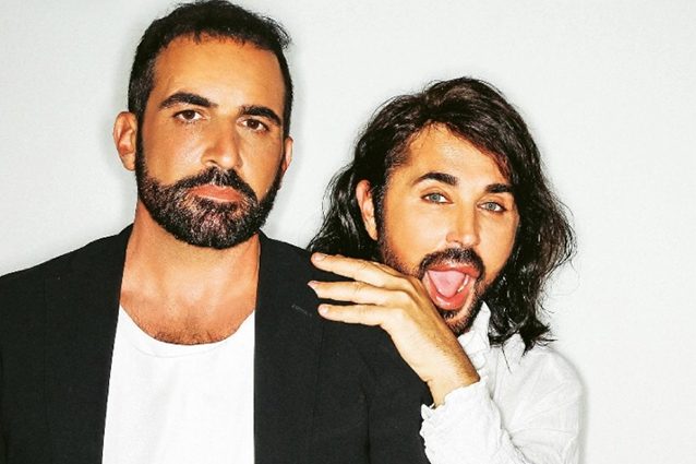Shalpy con il fidanzato dell'epoca, Roberto Blasi, nel cast di Pechino Express