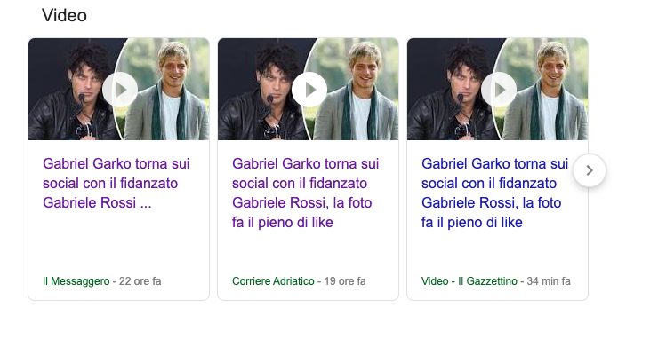 "Gabriel Garko con il fidanzato Gabriele Rossi", i giornali rivelano un coming out mai avvenuto