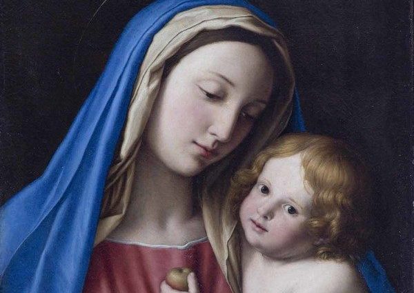Il dipinto Madonna con bambino di Giovanni Battista Salvi, detto il Sassoferrato.
