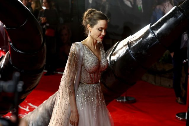 Angelina Jolie nel 2019 sul red carpet di "Maleficent: Mistress Of Evil"