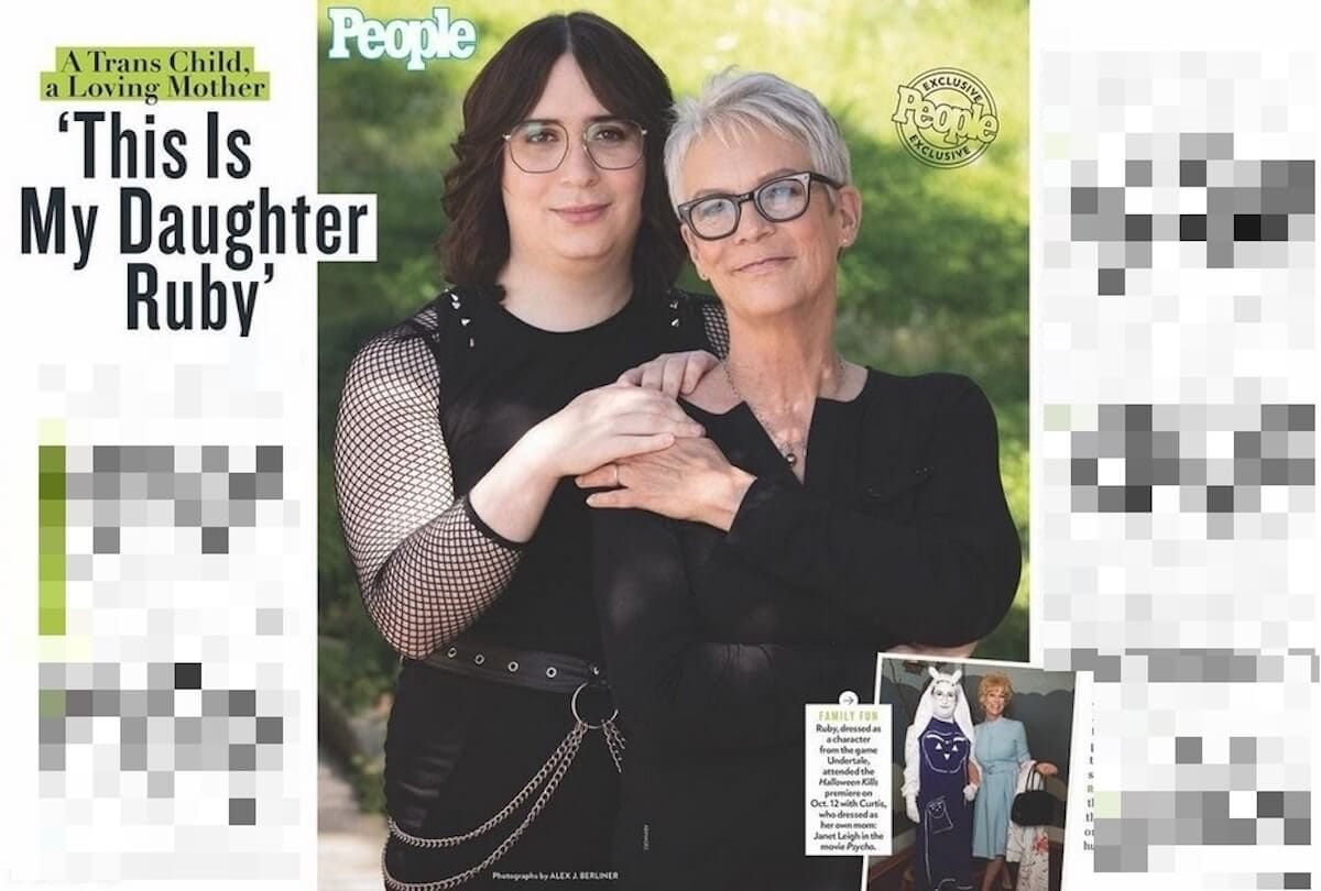 Jamie Lee Curtis e la figlia Ruby (foto dal magazine People)