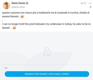 Denis Dosio e le patatine nel Lato B su OnlyFans: così le starlette