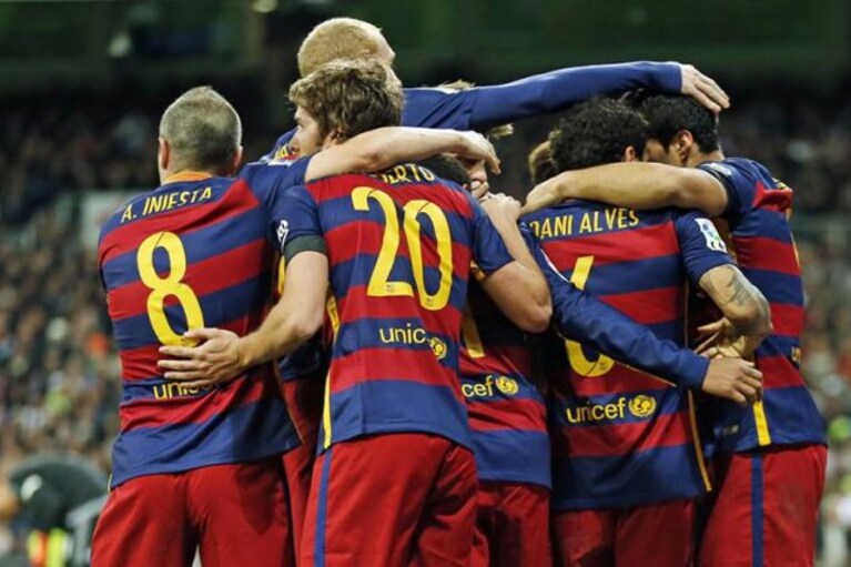 La squadra di calcio del Barcellona
