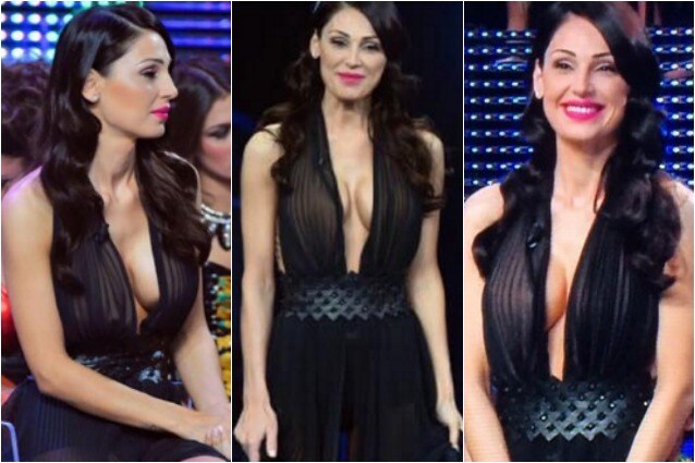 Anna Tatangelo è la nuova Belen, chiude "I Migliori Anni" con look hot e seno in vista