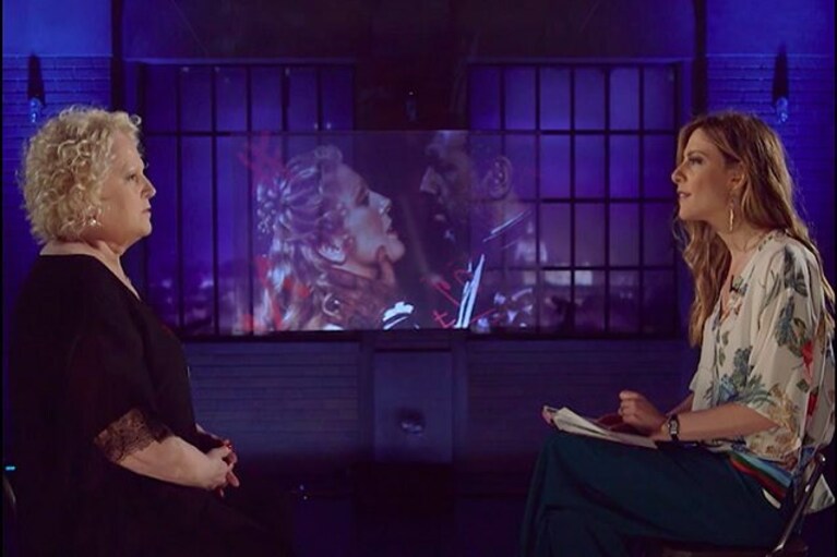 Francesca Fagnani e Katia Ricciarelli, Belve 2018.