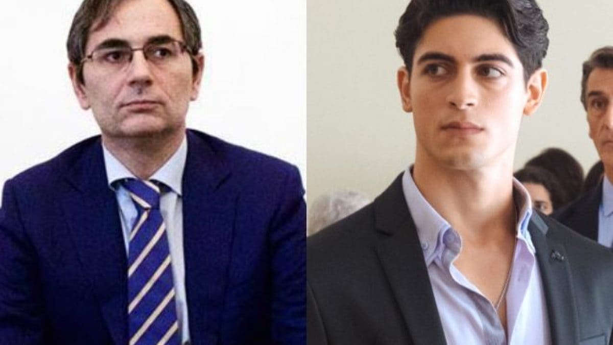 A sinistra il giudice Roberto Di Bella, a destra l’attore Carmine Buschini nel film ’Liberi di scegliere’