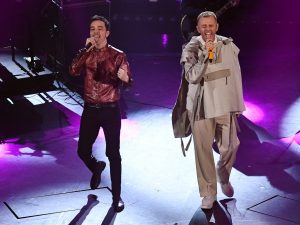 Ghemon e Diodato a Sanremo (LaPresse)