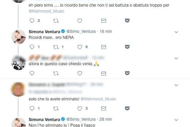 Simona Ventura si difende dagli attacchi su Twitter