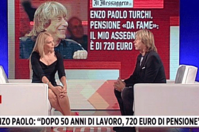 Si parla ancora della pensione di Enzo Paolo Turchi: "Dopo 50 anni di lavoro, 720 euro al mese"