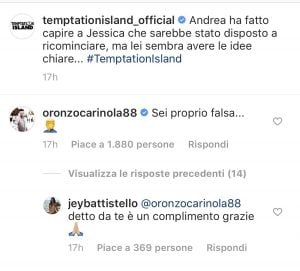 Il botta e risposta tra Oronzo e Jessica