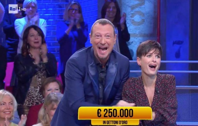 I Soliti Ignoti con Lotteria e Big di Sanremo domina gli ascolti, flop per Pinocchio di Benigni