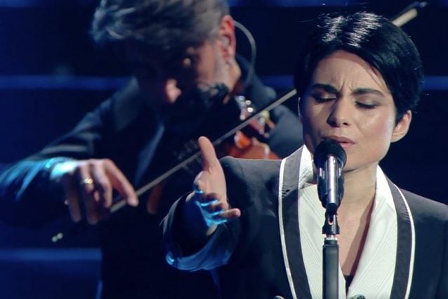 Giordana Angi alla terza serata di Sanremo 2020