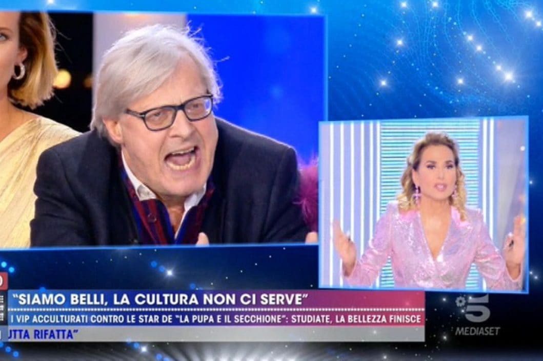 Vittorio Sgarbi: "Mi scuserò con Barbara d'Urso solo se lo farà anche lei"