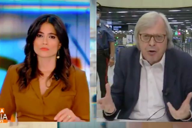 Vittorio Sgarbi a Stasera Italia: "Emilio Fede arrestato a Napoli, una decisione contro la vita"