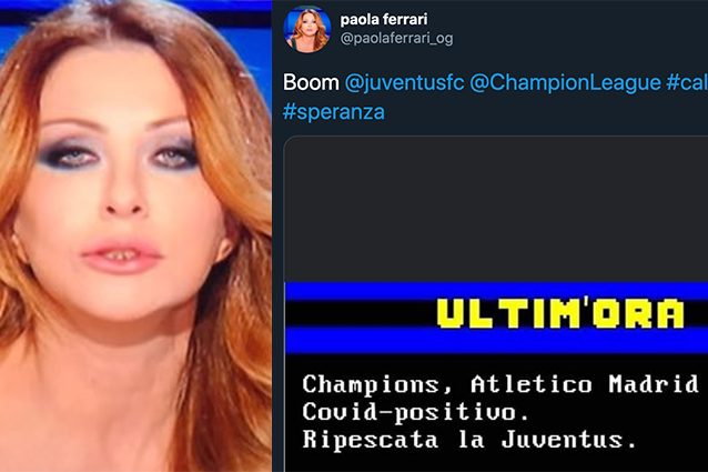 Paola Ferrari gaffe e fake news: "Ripescata la Juve in Champions tanto non vince la finale"