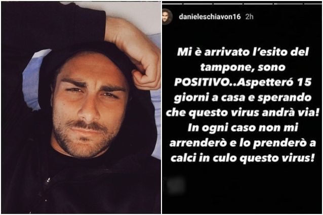 Daniele Schiavon positivo al Coronavirus: "Mi è crollato il mondo addosso, ma ora sto bene"