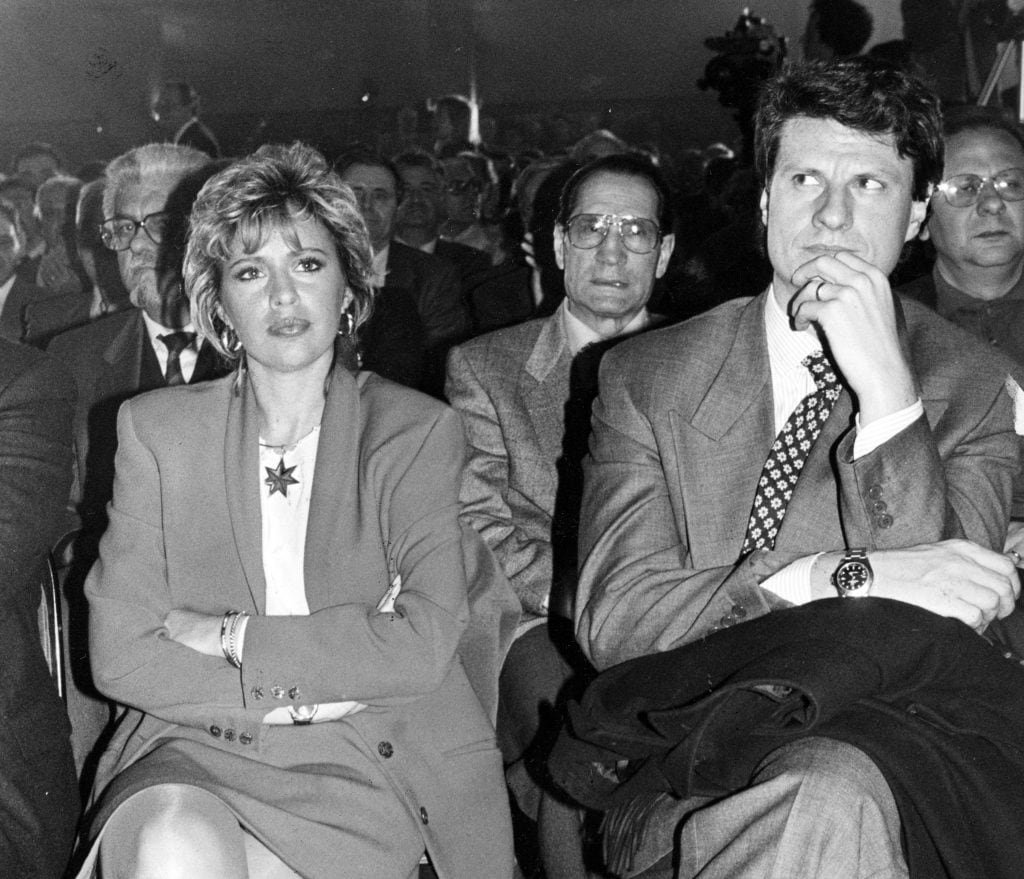 Alessandra Mussolini e Mauro Floriani