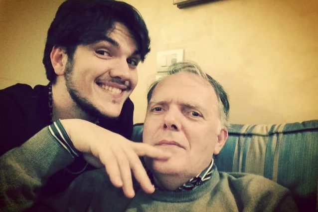 Luca Gaudiano insieme a suo padre