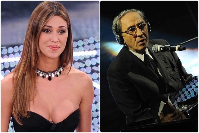 Belen Rodriguez e Franco Battiato a Sanremo 2011