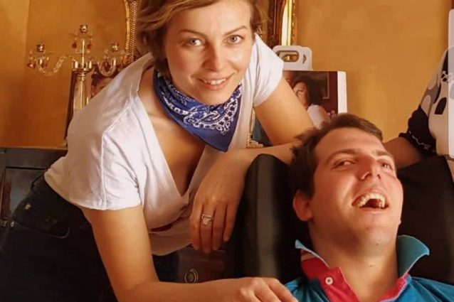 L’attrice Violante Placido e Andrea Quintavalle, protagonisti del corto "Hand in the cap"