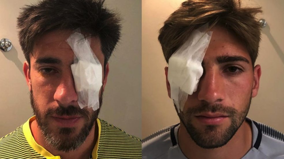 Perez e Lamardo feriti dopo l’aggressione.