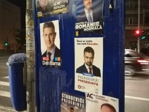 Manifesti elettorali a Bucarest per le Presidenziali 2019 (foto di Diana Jeleu)