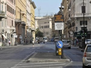 Gli accessi ai varchi Ztl del centro storico di Roma