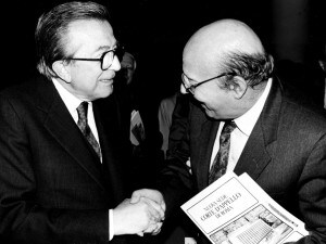 (Giulio Andreotti e Giovanni Galloni)