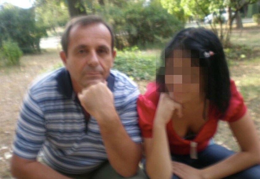 La ragazza insieme al padre