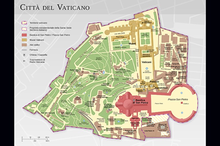 Mappa di Città del Vaticano