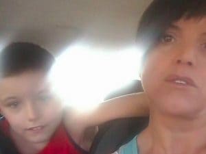 Alessandro Righetti con la mamma Simona