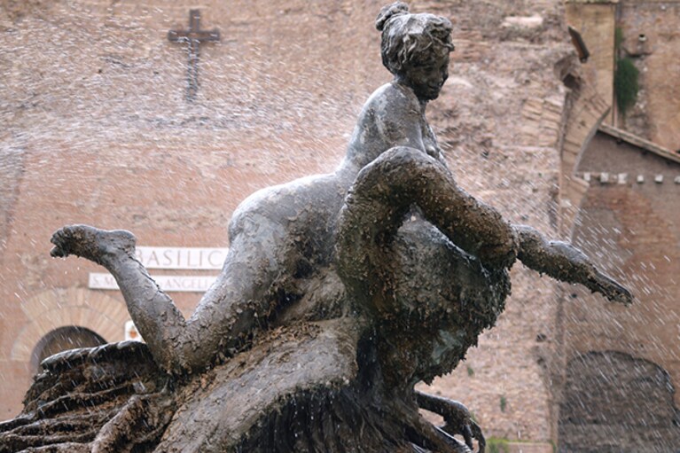Fontana delle Naiadi in piazza della Repubblica a Roma