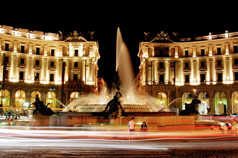 Palazzi dell'Esedra in piazza della Repubblica a Roma