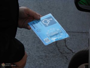 Un contrassegno per disabili