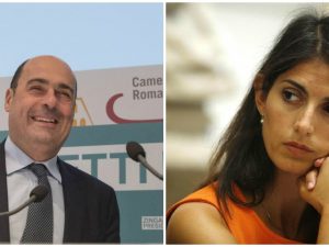 Nicola Zingaretti e Virginia Raggi