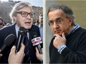 Vittorio Sgarbi e Sergio Marchionne