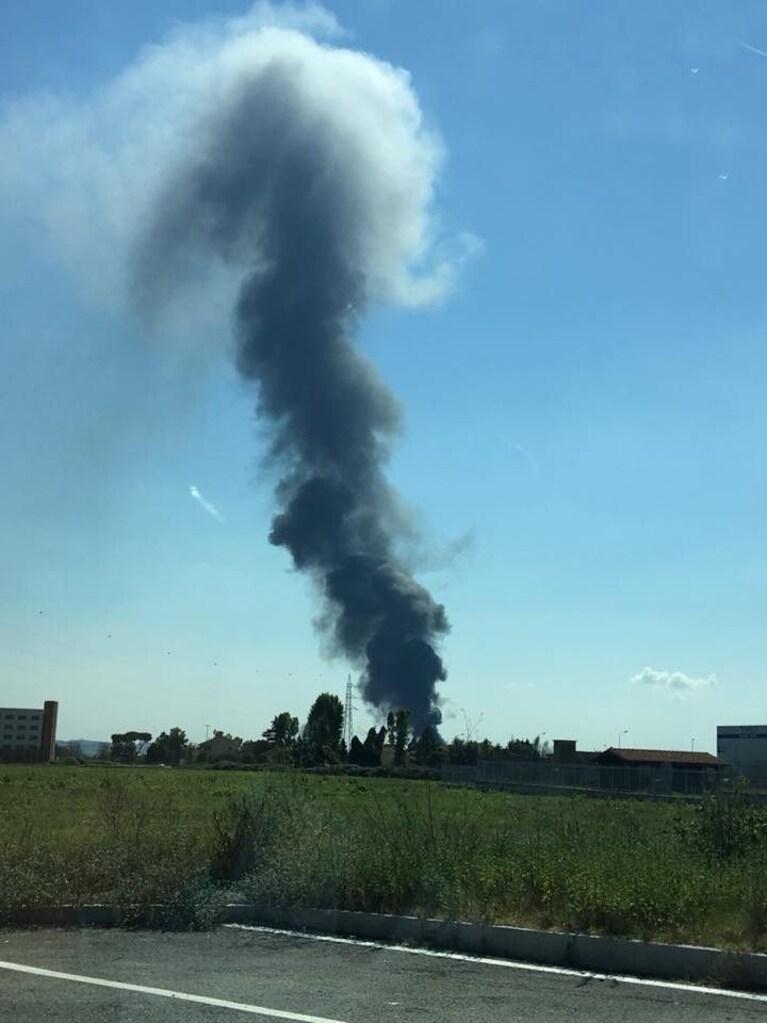 Incendio Capena Roma