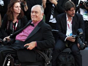 Bernardo Bertolucci sul red carpet della 70esima edizione della Mostra del Cinema di Venezia
