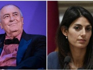 Bernardo Bertolucci e Virginia Raggi (Fonte: La Presse)