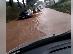 Allagamenti a Santa Palomba – Foto Facebook